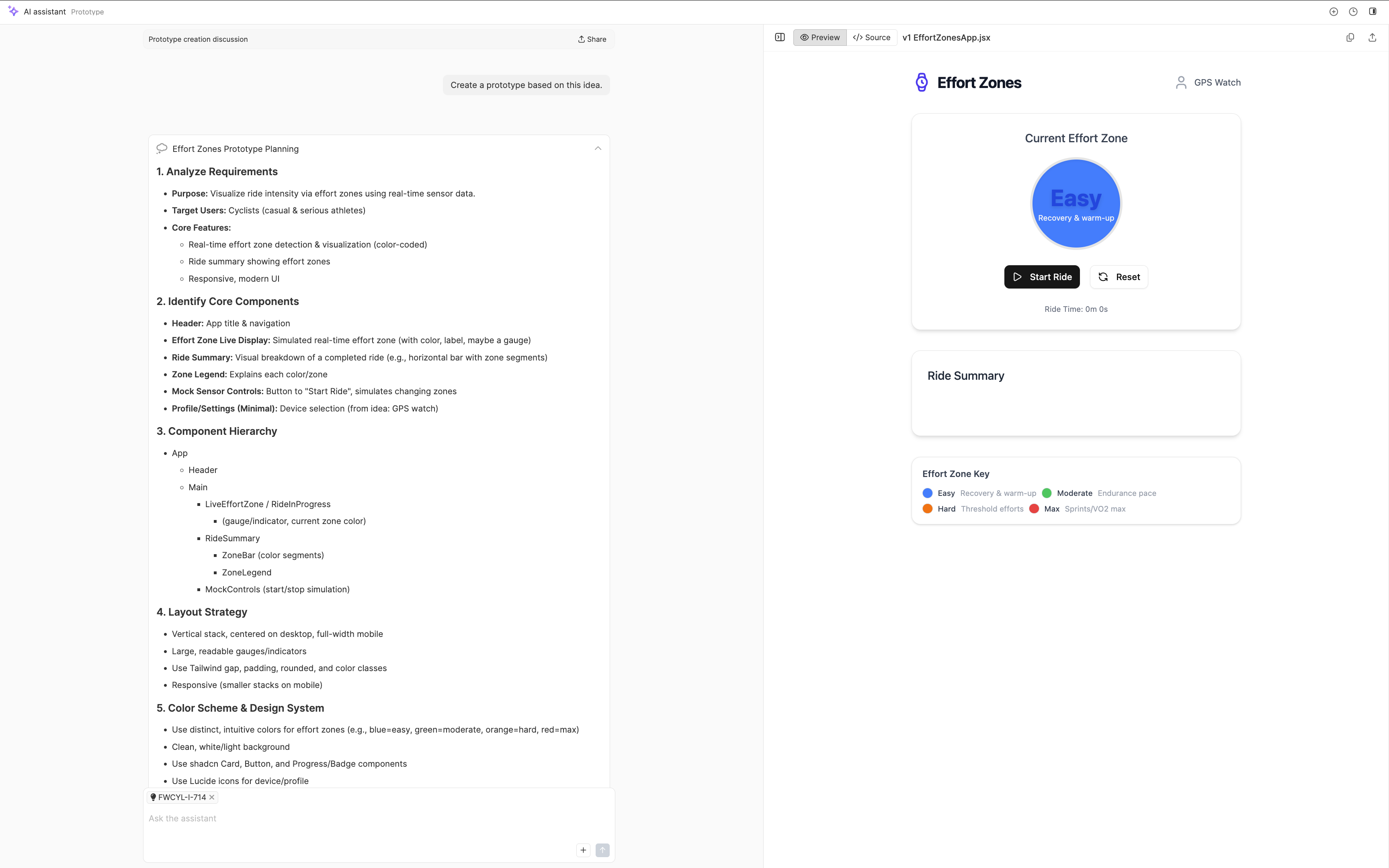 Instantly turn a top idea into an interactive prototype