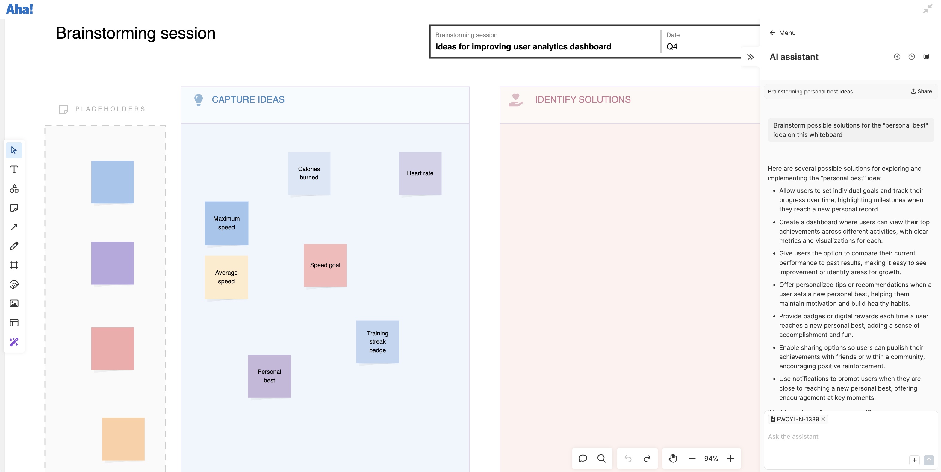 Quickly generate a diverse list of creative solutions for any product idea