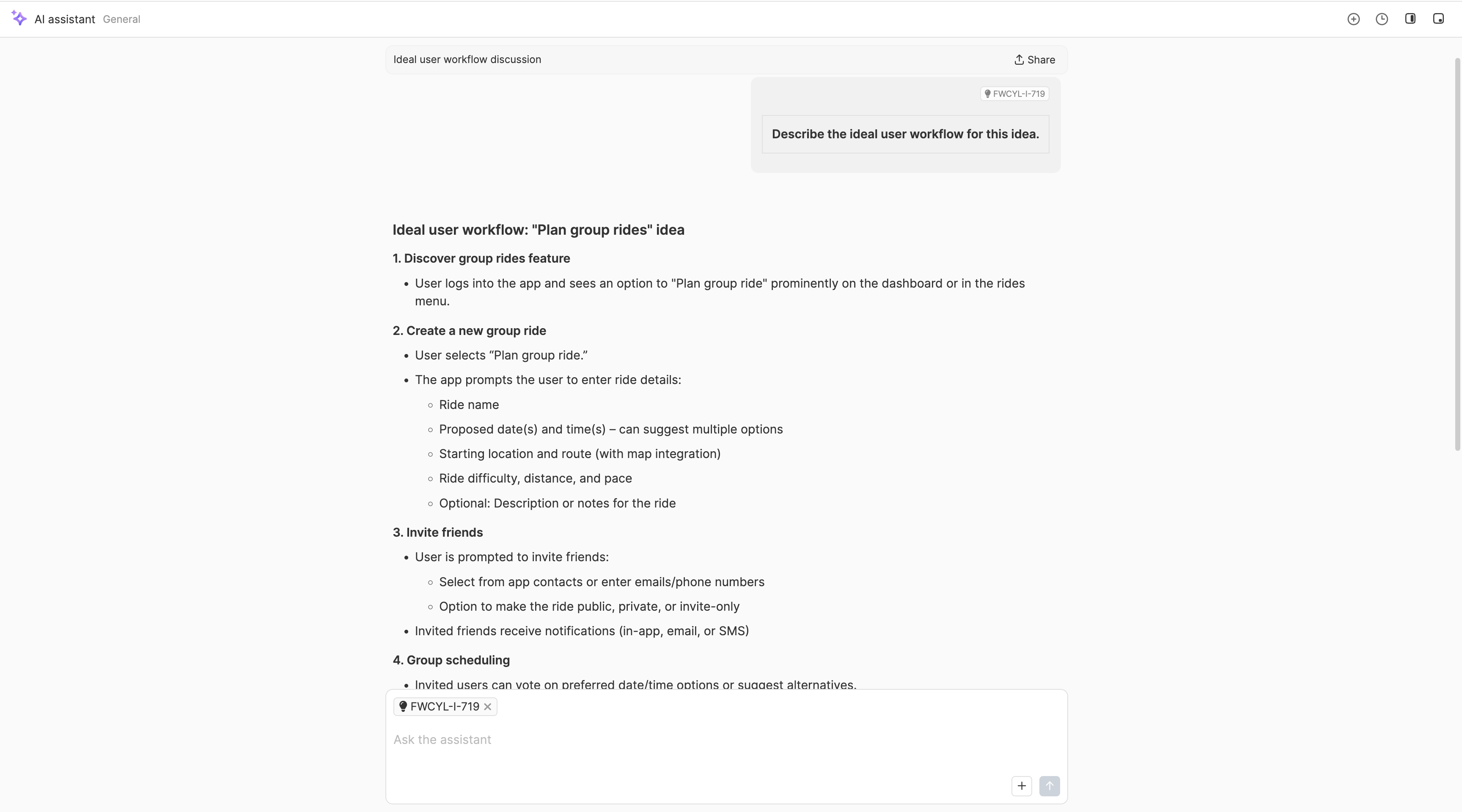 Describe the ideal user experience
